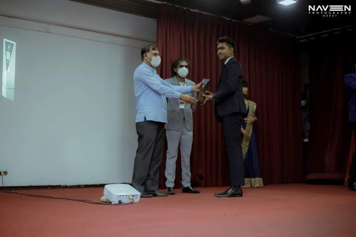 Awarded as the Youngest Audio Engineer in Sri Lanka at The Sri Lankas Top 100 Awards Ceremony 2021.